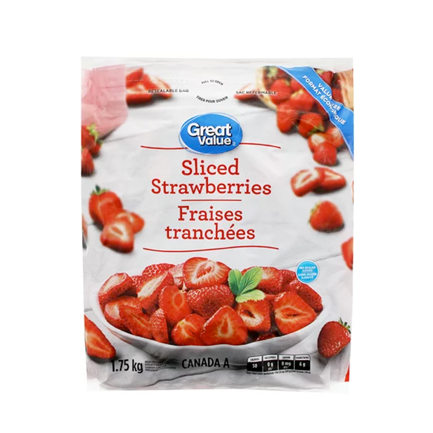 Great Value Sliced Strawberries